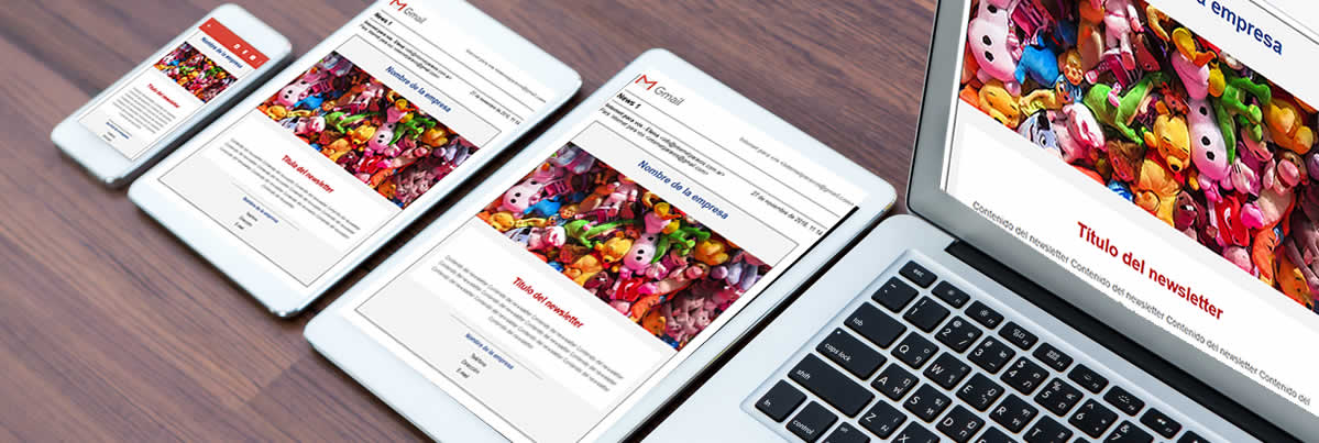 Plantillas gratuitas para newsletters responsive