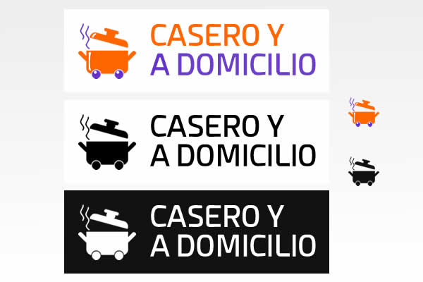 isologotipo para Casero y a domicilio