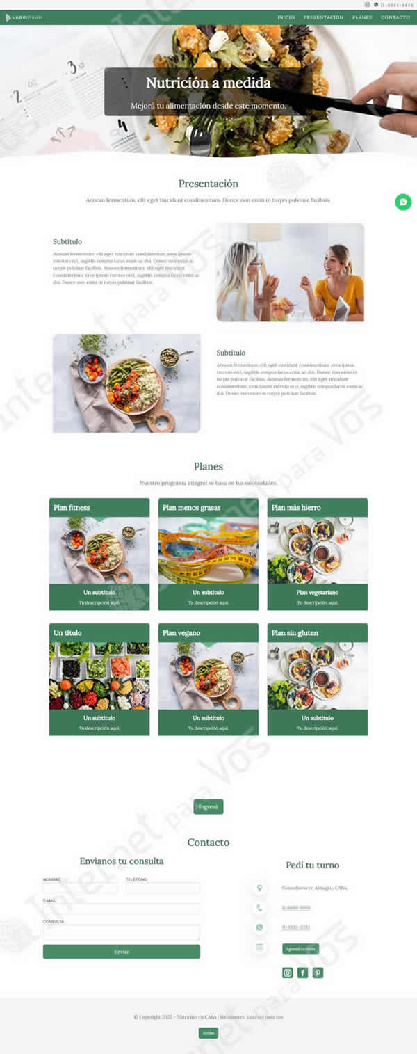 plantilla 4 plan diseño web avanzado