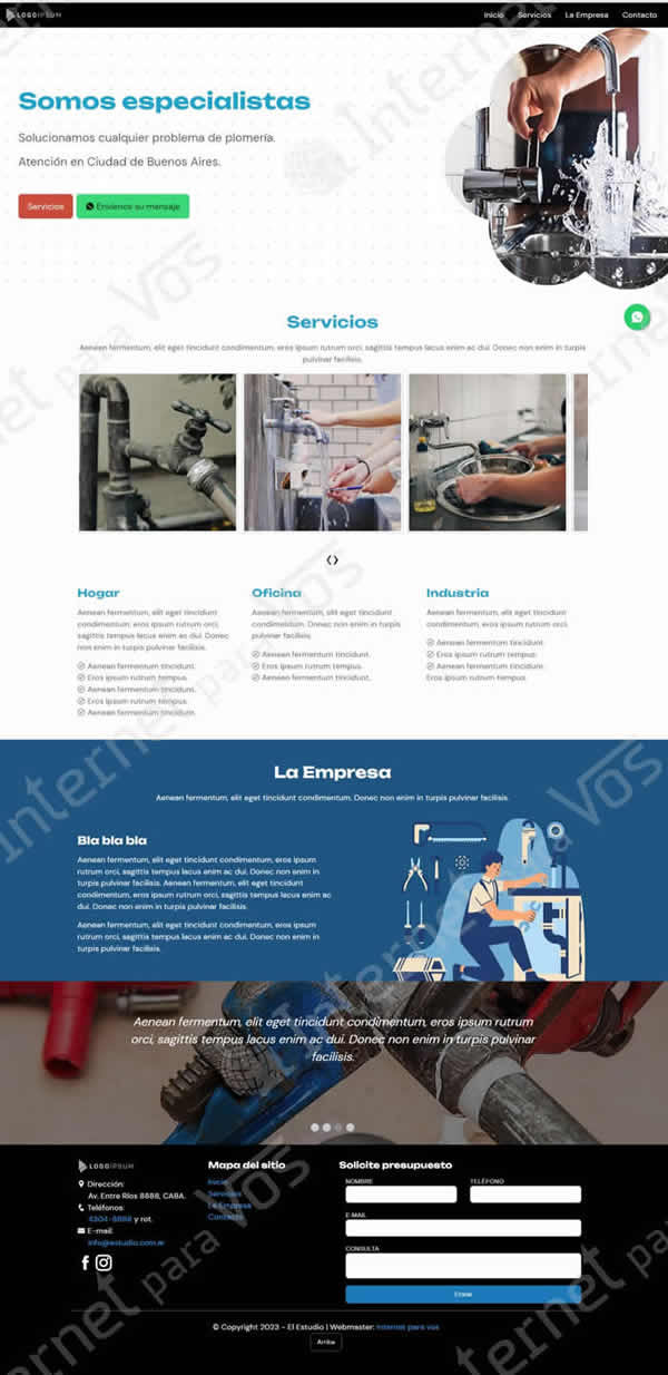 plantilla 5 plan diseño web avanzado